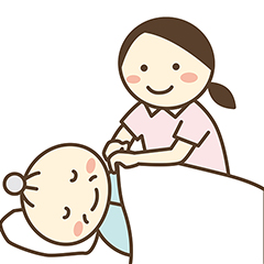 写真：グループホーム夜勤スタッフ